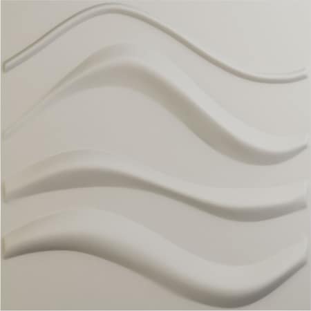 Ekena Millwork 19 5/8in. W x 19 5/8in. H Wave EnduraWall Decorative 3D Wall Panel Covers 2.67 Sq. Ft. WP20X20WVGBW